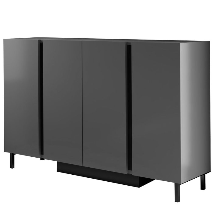 Hanah Home Consola Paris Antracita con Iluminación LED